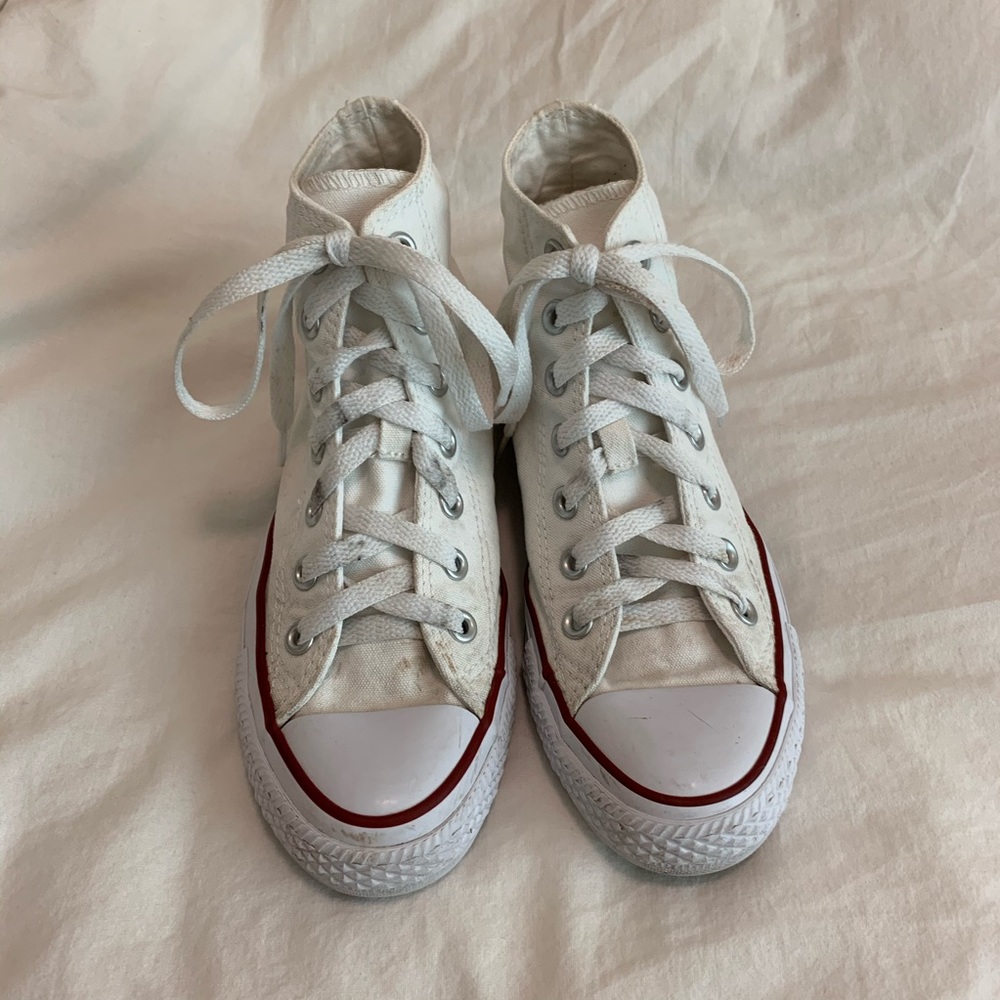 white high top converse